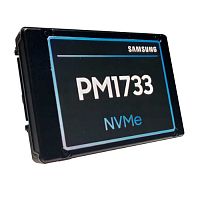 Твердотельный накопитель 15.36TB SSD Samsung Enterprise PM1733 2.5"/ 15mm U2, PCIe NVMe 4.0 x4, R7000/ W3500Mb/ s, IOPS(R4K) 1450K/ 135K, MTBF 2M, 1DWPD, OEM (MZWLR15THALA-00007)