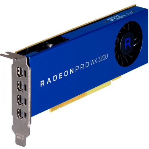 Видеокарта Dell 4GB AMD Radeon Pro WX3200 GDDR5 PCI Express 3.0 4x mDP LP (490-BFQS)
