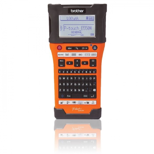 Принтер для наклеек Brother P-touch PT-E550WVP переносной оранжевый/черный (PTE550WVPR1)