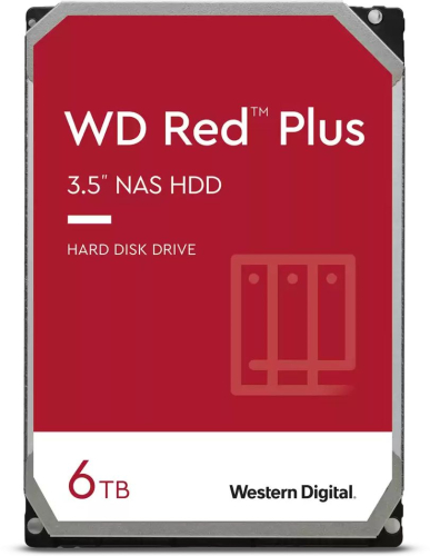 Жесткий диск Western Digital Red Plus WD60EFPX 6TB 3.5