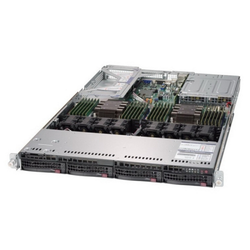 Платформа системного блока SuperMicro SYS-6019U-TR4 1U, 2xLGA3647 (up to 205W), iC621 (X11DPU), 24xDDR4, up to 4x3.5 HDD, 4x1GbE, 2x750W, 2x PCIEx16, 1x PCIEx8 LP, 1x PCIEx8 internal LP, (264247)