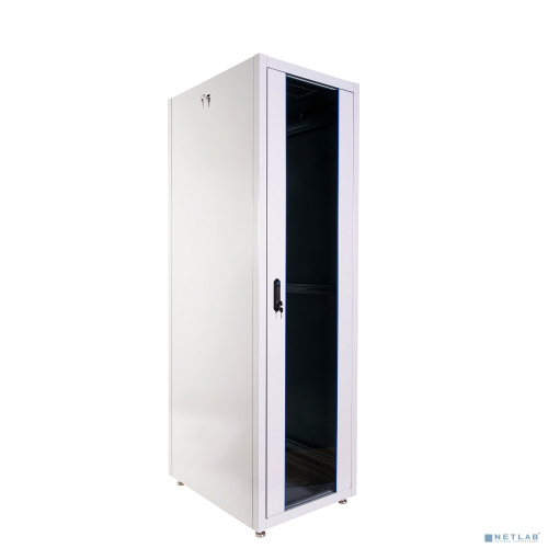 Шкаф телекоммуникационный напольный ЭКОНОМ 42U (600 600) дверь стекло, дверь металл (ШТК-Э-42.6.6-13АА)