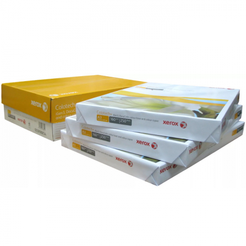 Бумага XEROX Colotech Plus без покрытия 170CIE, 160 г/ м², A3 420х297мм, 250 листов 3 шт. (003R98854)