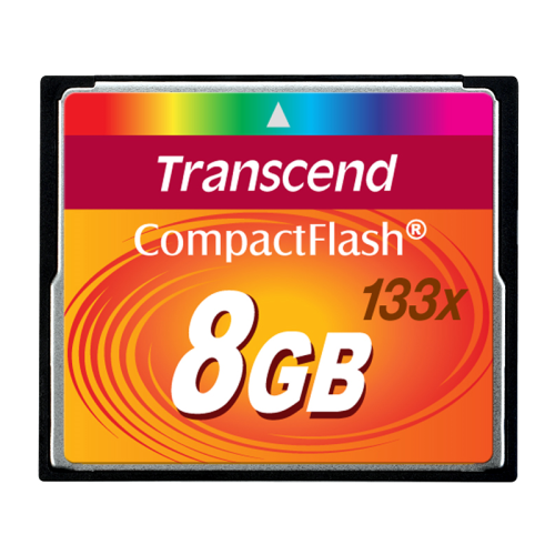 Transcend 8GB CF Card (133X) (TS8GCF133)