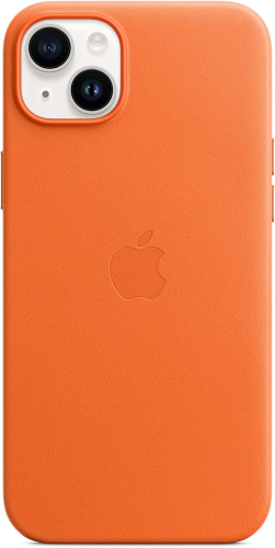 Чехол (клип-кейс) Apple для Apple iPhone 14 Plus Leather Case with MagSafe A2907 оранжевый (MPPF3ZM/ A) (MPPF3ZM/A)
