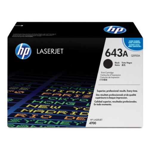 Картридж HP 643A, черный / 11000 страниц (Q5950A)