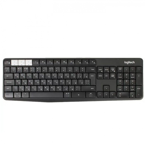 Клавиатура Logitech K375s Multi-Device, Wireless, BT, USB, Black (920-008184)