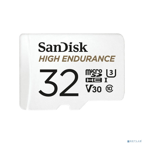Карта памяти Sandisk 32GB High Endurance microSDHC Card with Adapter - for Dashcams & home monitoring (SDSQQNR-032G-GN6IA)