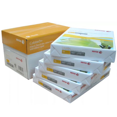 Бумага XEROX Colotech Plus без покрытия 170CIE, 160г, A4, 297x210 мм 250 листов 5 шт (003R98852)