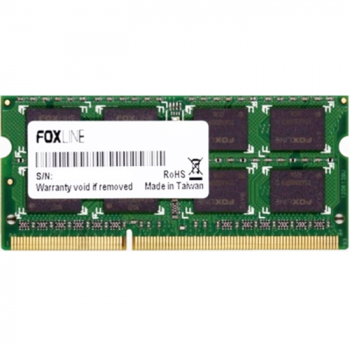 Модуль памяти Foxline DDR4 SODIMM 16GB 2400MHz PC4-19200 CL17 (1Gx8) 1.2V (FL2400D4S17-16G)