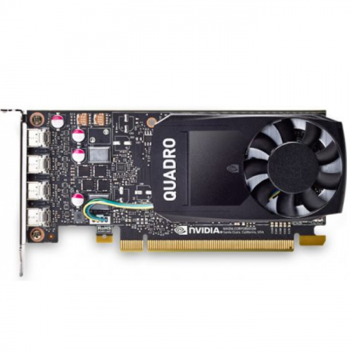 Видеокарта VGA PNY Nvidia Quadro P1000 (GP107GL), 4GB GDDR5/128 bit, PCI Express 3.0 16x (PCI Express 2.x/1.х) (VCQP1000V2-SB)