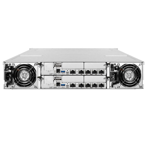 *Система хранения данных EonStor DS 4000 Gen2 2U/ 24b,dual controller,2x12Gb/ s SAS EXP.,8x1G iSCSI,4x host board slot,2x4GB,2x(PSU+FAN Module),2x(SuperCap.+Flash module),24 drive trays,1xRM kit (ESDS 4024US-F) (DS4024R2CB00C-8U32) фото 3