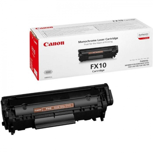 Тонер Картридж Canon FX-10, черный, 2000 страниц, для L100/ L120/ MF4018 (0263B002)