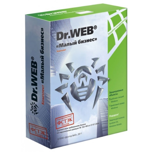 Антивирус Dr.web ES комплексная защита (5 ПК+1 файлсервер+5 почт) (BBZ-C-12M-5-A3)