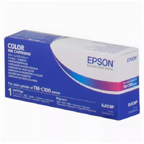 Картридж струйный Epson SJIC9 голубой, желтый, пурпурный, черный для TM-C100 (C33S020410)