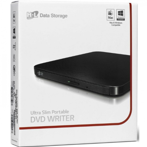 Оптический привод LG DVD-RW внешний, USB 2.0, Black RTL (GP90NB70.AHLE10B) фото 2