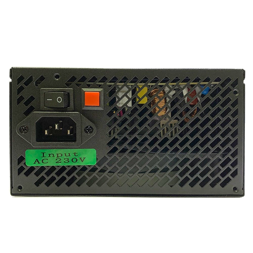 Блок питания HIPER HPB-550RGB (ATX 2.31, 550W, ActivePFC, RGB 140mm fan, Black) 85+, BOX фото 6