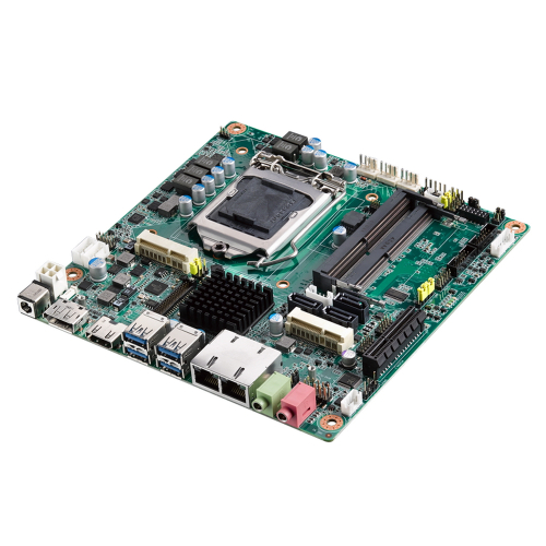 AIMB-285G2-00A2E Advantech Mini-ITX, Supports Intel® 7th & 6th Gen Core™ i processor (LGA1151) with Intel H110, with DP/ HDMI/ VGA, 2 COM, Dual LAN, PCIe x4, miniPCIe, DDR4, DC Input, (требуется установка батарейки CR2032 with cable)