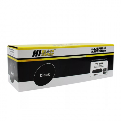 Тонер-картридж Hi-Black HB-TK-1160 черный 7200 страниц с чипом для Kyocera P2040dn/ P2040dw (9392710100)