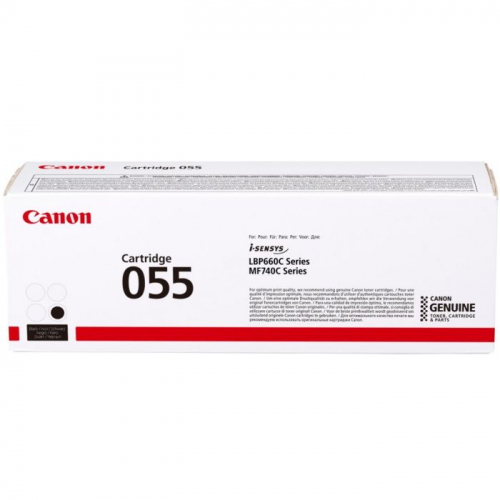 Тонер-картридж Canon CRG 055 BK черный 2300 страниц i-SENSYS LBP663, LBP664, MF742, MF744, MF746 (3016C002)