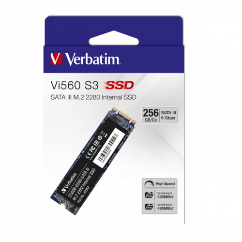 Твердотельный накопитель Verbatim Vi560 S3 SSD 256GB SATA III M.2 2280 (049362) фото 2