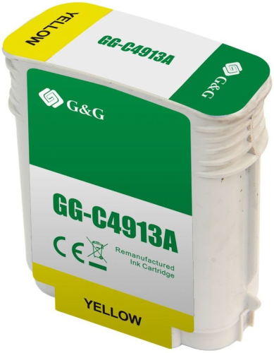 Картридж/ HP 82 Yellow для Designjet 500/ 500ps/ 510/ 800/ 800ps/ copier cc800ps/ 815mfp 69-ml (C4913A) White Box With Chip (OC-C4913A)