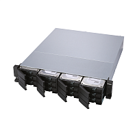 Полка расширения сетевого хранилища без дисков/ SMB QNAP TL-R1200S-RP SATA 6GB/ s JBOD storage enclosure, 12-tray 3,5"/ 2,5" w/ o HDD, 3 x SFF-8088, 2 PSU. Rackmount. W/ o rail kit RAIL-B02