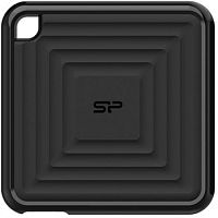 Накопитель SSD Silicon Power USB-C 256Gb SP256GBPSDPC60CK PC60 1.8" черный