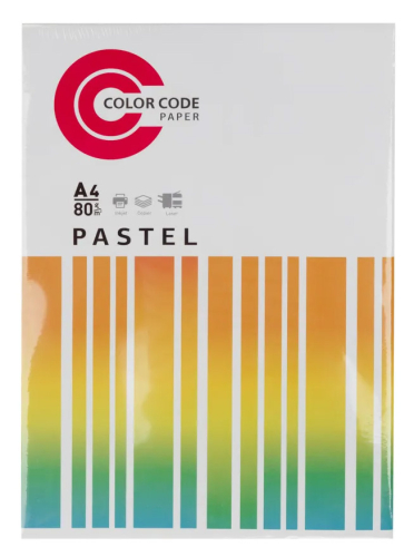 Бумага ColorCode Color Code БЦМИКС_П A4/ 80г/ м2/ 100л./ радуга пастель (5цветов)