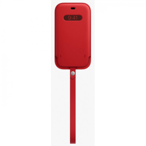 Чехол-конверт Apple MagSafe для iPhone 12 кожаный красный (MHYE3ZE/ A) (MHYE3ZE/A)