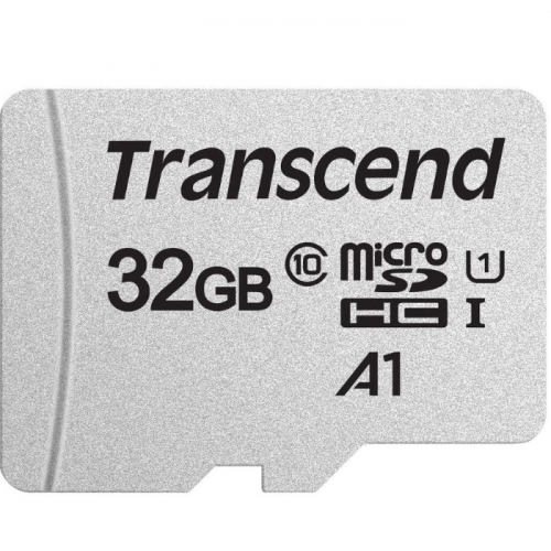 Карта памяти microSD 32GB Transcend microSDHC Class 10 UHS-1 U1, (без адаптера), TLC (TS32GUSD300S)