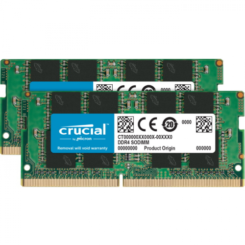 Модуль памяти Crucial DDR4 32GB 2666 MHz PC21300 SODIMM CL19 1.2V kit of 2 (CT2K16G4SFRA266)